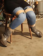 Dutch girl chair-tied, pic #4
