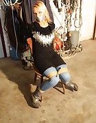 Dutch girl chair-tied, pic #9